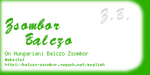 zsombor balczo business card